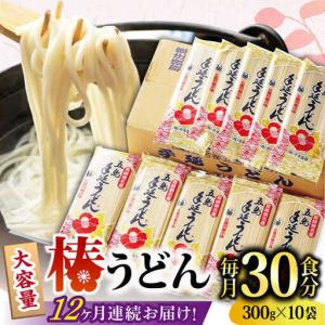 ふるさと納税 【全12回定期便】椿うどん300g×10袋 五島うどん 保存食[RAO018] うどん 五島うどん 麺 うどん 五島うどん 麺 うどん 五島.. 長崎県新上五島町