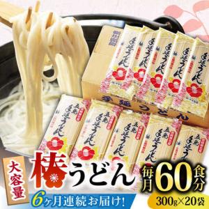 ふるさと納税 【全6回定期便】椿うどん300g×20袋 五島うどん 保存食 業務用[RAO023] うどん 五島うどん 麺 うどん 五島うどん 麺 うど.. 長崎県新上五島町