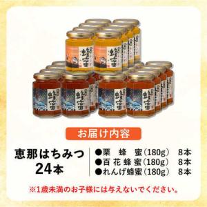 ふるさと納税 恵那蜂蜜 24本セット (蓮華蜂...の詳細画像1