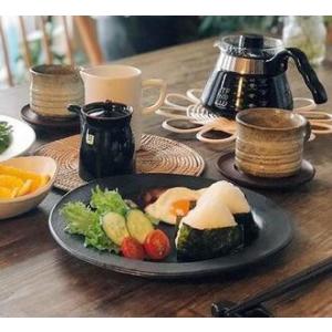 ふるさと納税 信楽焼 陶（黒）パスタ皿 ワンプレート皿 滋賀県