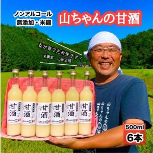 ふるさと納税 山ちゃんの米麹甘酒6本セット あま...の商品画像