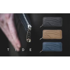 ふるさと納税 【TIDE】07/42 LONG WALLET 財布 ウォレット 牛革 レザー 東かがわ 雑貨 日用品 ファッション小物 Navy 香川県東かがわ市