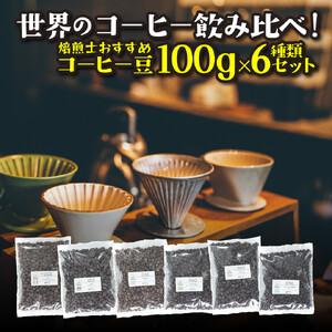 ふるさと納税 [粉]コーヒー豆 100g×6種類セット 合計600g 注文後焙煎 大阪府大東市