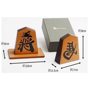 ふるさと納税 牛革製 将棋飾り駒 大 書き駒(...の詳細画像2