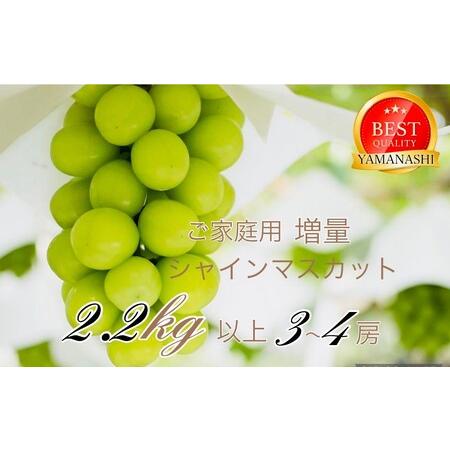 ふるさと納税 <25年発送先行予約>ご家庭用シャインマスカット2.2kg以上(3〜4房) 111-0...