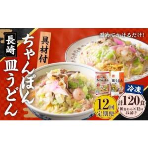 ふるさと納税 【全12回定期便】《具材付》長崎冷凍ちゃんぽん (5食)・皿うどん (5食) 総計120食 (10食×12回) ／ 長崎ちゃんぽん 長崎皿うど.. 長崎県長崎市