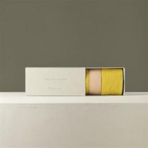 ふるさと納税 【 OTA KNIT 】TRAVEL SCARF トラベルマフラー(無地 イエロー× グレー)_装飾品・工芸品 マフラー・手袋 服飾小物 _【1533378.. 群馬県太田市