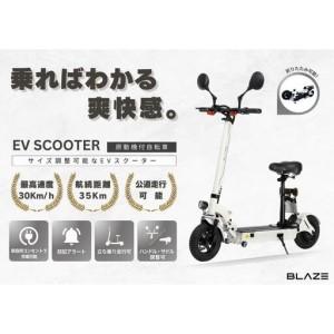 ふるさと納税 【原付一種】折りたたみ可能な電動キックボード！EV SCOOTER（EVスクーター） ホワイト 愛知県名古屋市