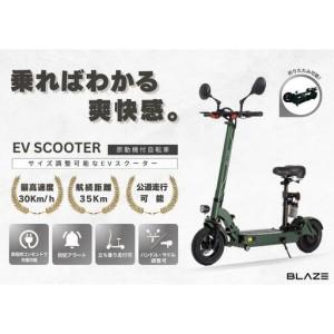ふるさと納税 【原付一種】折りたたみ可能な電動キックボード！EV SCOOTER（EVスクーター） カーキ 愛知県名古屋市