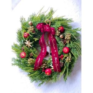 ふるさと納税 アーティフィシャルフラワーのクリスマスリース 愛知県名古屋市