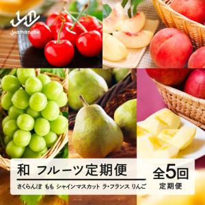 ふるさと納税 【先行予約】【秋始まり】和 フルーツ 定期便 山形 2026年産 2027年産 さくらんぼ 佐藤錦 桃 もも シャインマスカット ラ・フラン.. 山形県山辺町