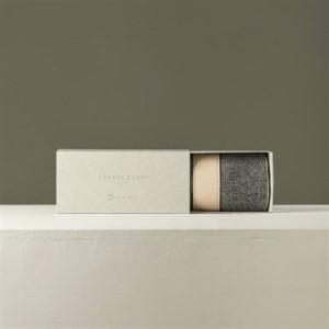 ふるさと納税 【 OTA KNIT 】TRAVEL SCARF トラベルマフラー(無地 グレー × オートミール)_装飾品・工芸品 マフラー・手袋 服飾小物 _【156.. 群馬県太田市