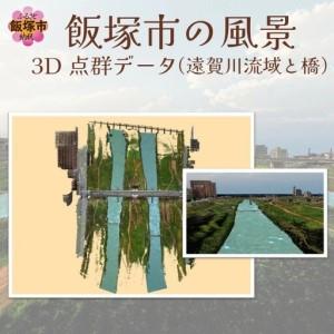 ふるさと納税 【3D点群データ】飯塚市 風景 街並みデータ (遠賀川流域と橋)【J5-016】 福岡...