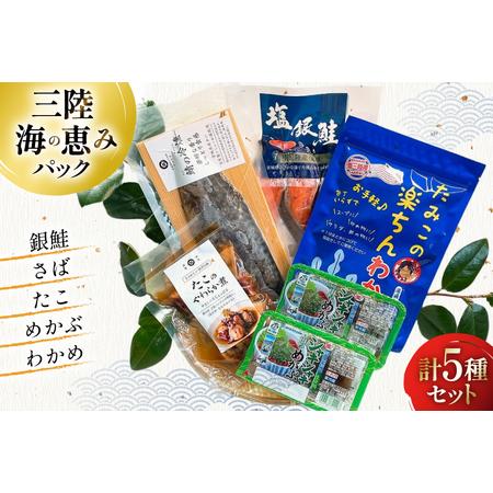 ふるさと納税 海鮮 詰め合わせ 三陸 海の恵み 5種 セット [たみこの海パック 宮城県 南三陸町 ...