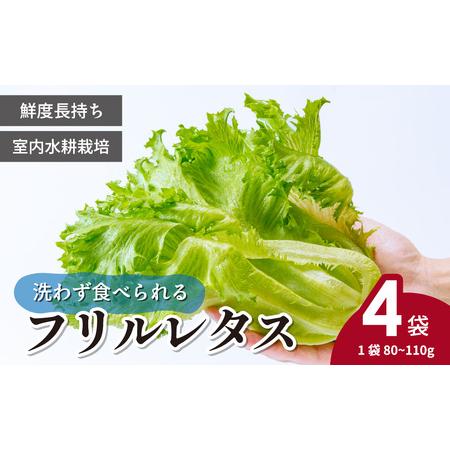 ふるさと納税 フリルレタス 4袋(80〜110g/袋) | レタス 埼玉県東松山市