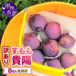 ふるさと納税 【訳あり】童夢のすもも「貴陽」化粧箱 8玉（約1.6〜1.9kg）【2026年発送】（DOM）A08-142 すもも フルーツ 山梨県甲州市