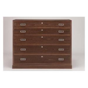 ふるさと納税 総桐　整理たんす「甘栗」 焼き桐仕上げ 国産 日本製 箪笥 収納 衣類収納 家具 新潟県田上町