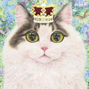 ふるさと納税 猫作家福嶋吾然有が描く、猫のセミオーダー絵画 S3号サイズ 猫 滋賀県大津市