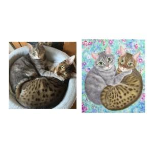 ふるさと納税 猫作家福嶋吾然有が描く、猫のセミ...の詳細画像3