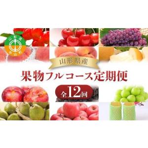 ふるさと納税 【定期便 12回】山形県産 果物フルコース定期便 くだもの フルーツ さくらんぼ 佐藤錦 紅秀峰 桃 もも すもも 和梨 豊水 幸水 秋姫.. 山形県中山町