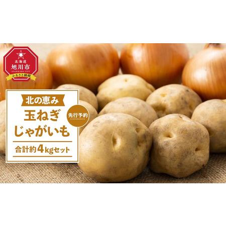 ふるさと納税 高評価★5.0 不揃い訳あり 北の恵み玉ねぎ・じゃがいも 合計約4kgセット（2025...