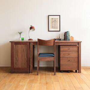 ふるさと納税 旭川家具 山室家具製作所 プロト No.101〜103 デスクセット ウォールナット_04715 北海道旭川市