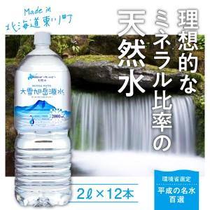 ふるさと納税 「大雪旭岳源水」（2Ｌ×12本） 北海道東川町