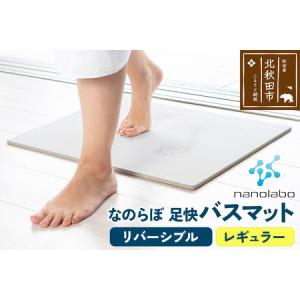 ふるさと納税 足快バスマット　レギュラー（リバーシブル） 珪藻土 秋田県北秋田市