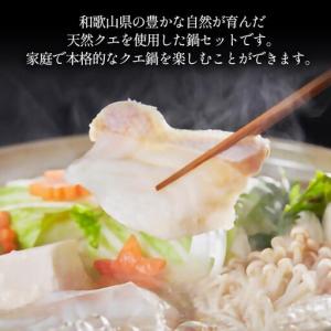ふるさと納税 紀州の最高級天然クエ鍋セット 1...の詳細画像1
