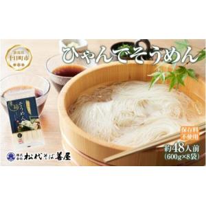 ふるさと納税 ひゃんで そうめん 600g 8袋...の商品画像