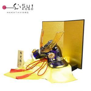 ふるさと納税 ガラスの武将兜　GK-15RO【粋工房】_HA1645 福岡県宗像市