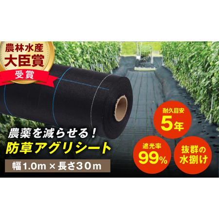 ふるさと納税 防草アグリシート（BB1515・耐久目安5年・幅1.0m×長さ30m）/ 防草シート ...