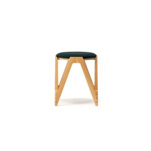 ふるさと納税 CO・DA・MA Low Stool＜オーク＞（NC-044 グリーン） 北海道東川町