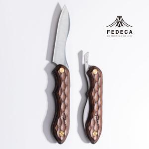 ふるさと納税 【FEDECA】折畳式料理ナイフ 名栗ブラウン 001105 兵庫県三木市