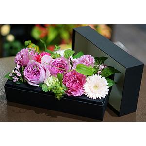 ふるさと納税 【定期便4回】季節の生花のフラワーボックス：B630-001 佐賀県佐賀市