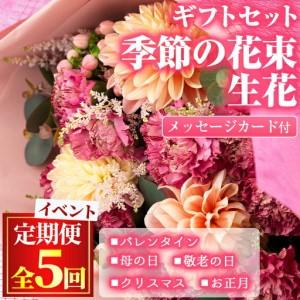 ふるさと納税 【1005901b】＜定期便・全5回＞季節の花束/イベントギフトセット！花 花束 フラワー バレンタイン 母の日 敬老の日 クリスマス.. 鹿児島県東串良町