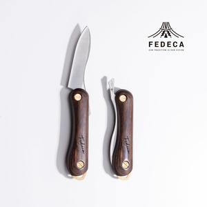 ふるさと納税 【FEDECA】折畳式料理ナイフSolo プレーンブラウン 001108 兵庫県三木市