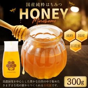 ふるさと納税 【2026年6月発送】 国産 無添加 純粋 100％天然 はちみつ MINOKAMO HONEY はちみつ （ 300g ）  | ハチミツ 蜂蜜 藤井養蜂 非.. 岐阜県美濃加茂市