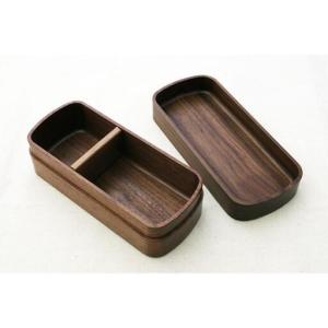 ふるさと納税 ◇銘木弁当箱 ウォルナット ナノ...の詳細画像1