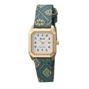 ふるさと納税 【和心】和素材を取り入れた個性あるレディース腕時計 WA-002L-G_装飾品・工芸品 服飾小物 _【1591631】 埼玉県戸田市