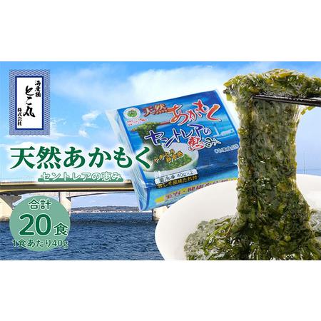 ふるさと納税 天然あかもくセントレアの恵み【2連パック×10】　あかもく アカモク ぎばさ ギバサ ...