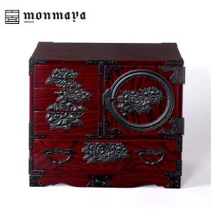 ふるさと納税 仙台箪笥　弐番　木地呂塗【伝統 工芸品 グッドデザイン賞 タンス たんす 和タンス 仙台】 宮城県仙台市