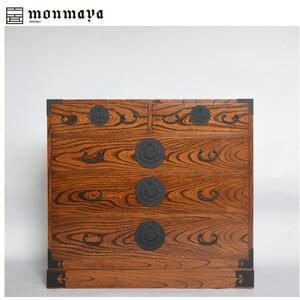 ふるさと納税 仙台箪笥　整理箪笥S-ハイタイプ　拭き漆【伝統 工芸品 タンス たんす 和タンス 仙台】 宮城県仙台市