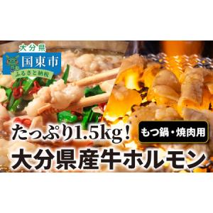 ふるさと納税 1454R_たっぷり2kgの大分県産牛ホルモン/もつ鍋用