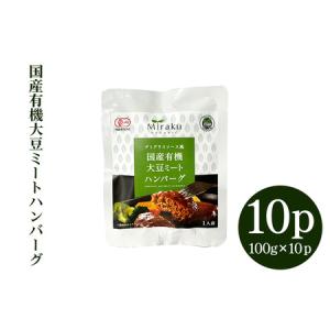 ふるさと納税 国産有機大豆ミートハンバーグ 10...の商品画像