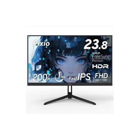 ふるさと納税 Pixio ゲーミングモニター 23.8インチ FHD 200Hz IPS ブラック/...