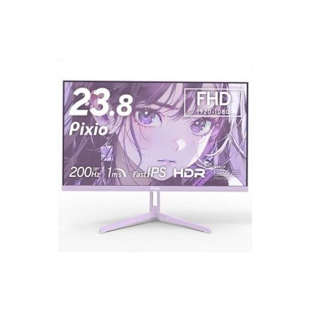 ふるさと納税 Pixio ゲーミングモニター 23.8インチ FHD 200Hz IPS パープル/...