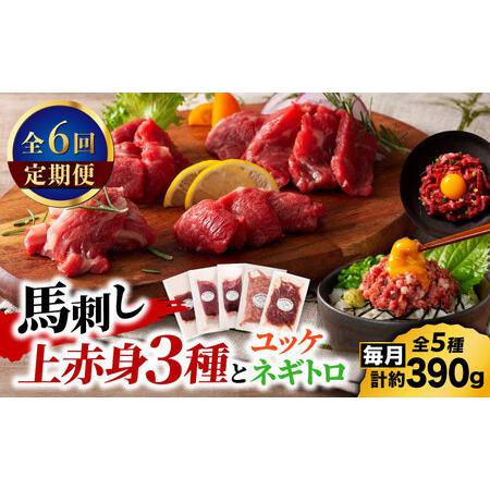 ふるさと納税 【全6回定期便】「本場・熊本の味」 上級赤身3種とユッケネギトロの詰め合わせ 3892...