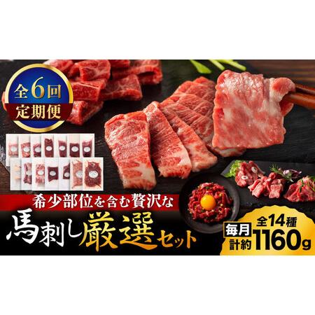 ふるさと納税 【全6回定期便】フジチクオリジナル 希少部位と贅沢なふじ馬刺し厳選セット 3897【有...