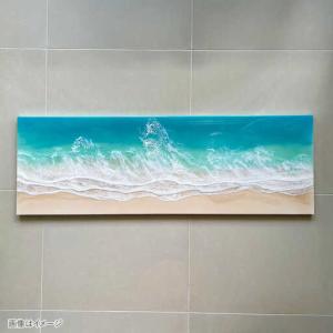 ふるさと納税 アート レジンアート 『波のキャ...の詳細画像1